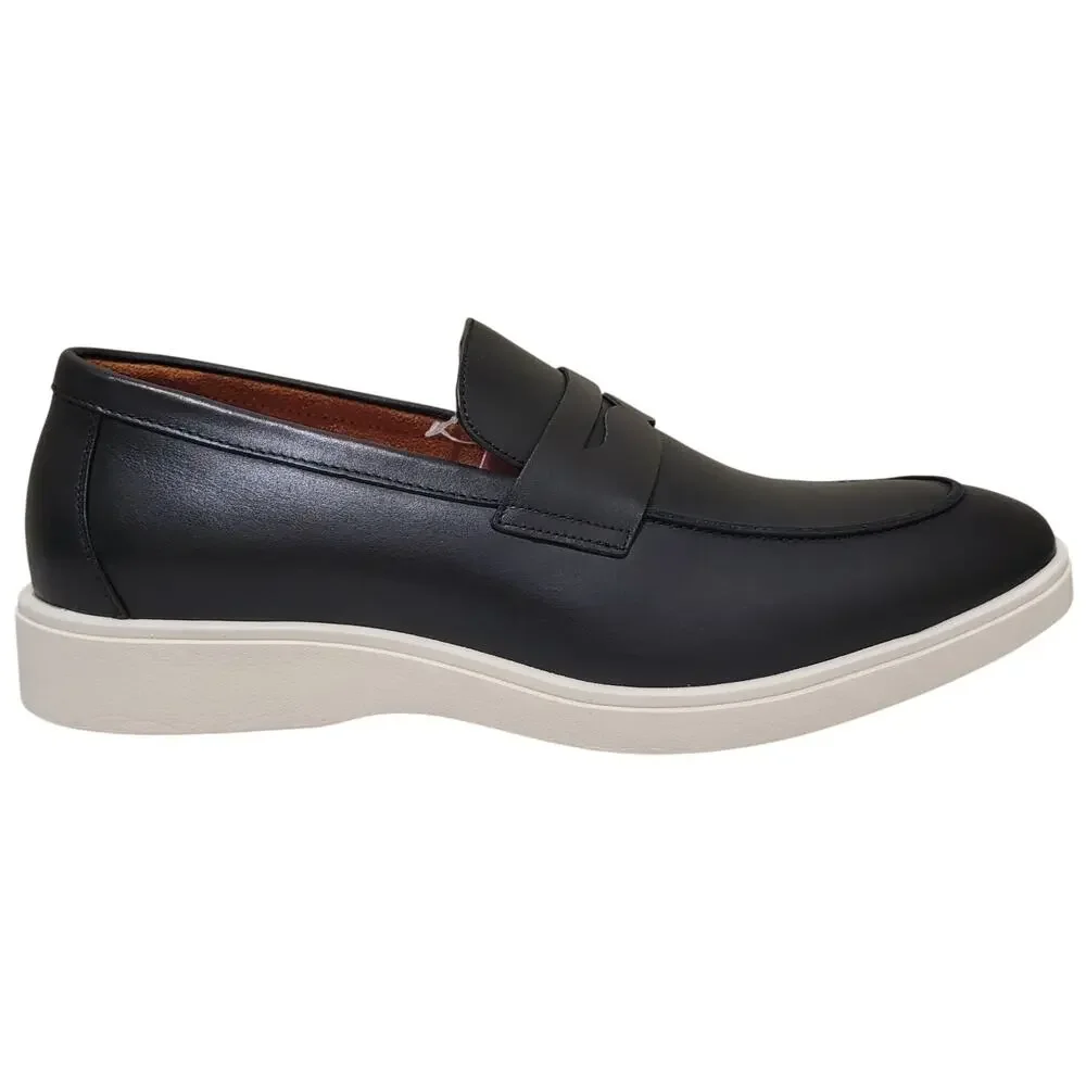 Stacy Adams Men Spencer Slip On Moc Toe Penny Loafers Size US 10M Black